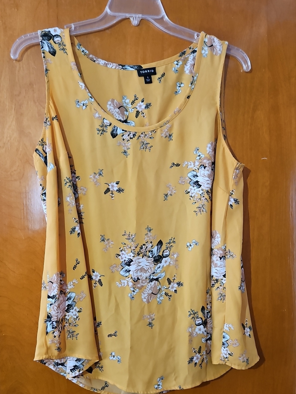 torrid Yellow Floral Tank